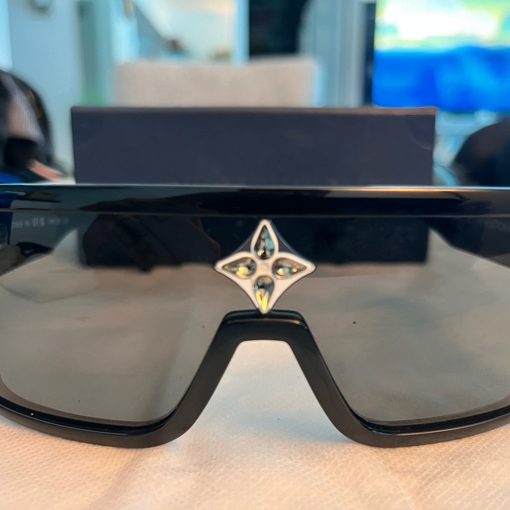Louis Vuitton Black Sunglasses with Silver Detail